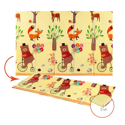 Kids Folding Mat, Forest Design, 190x150cm