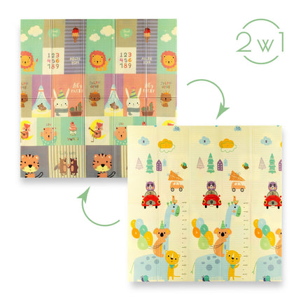 Kids Folding Mat, Zoo Design, 195x180cm