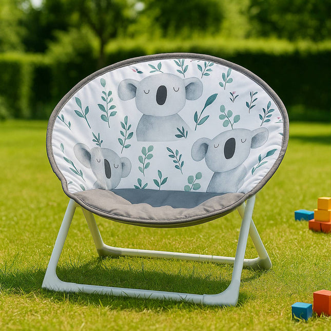 Kids Folding Moon Chair – Padded, Water-Repellent Seat