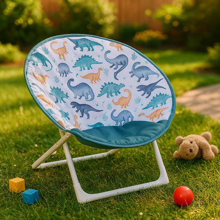 Kids Folding Moon Chair – Padded, Water-Repellent Seat