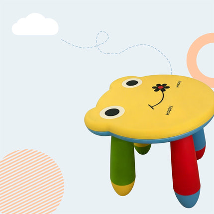 Kids' Frog Design Plastic Stool, Multicoloured
