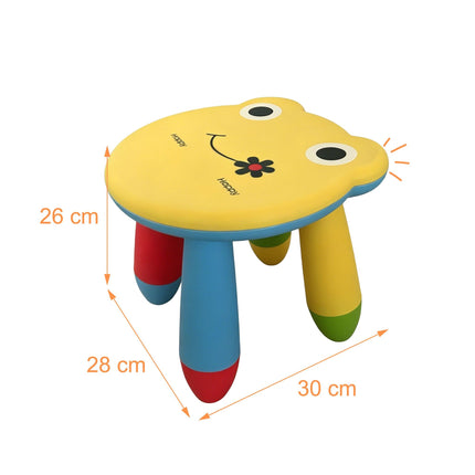 Kids' Frog Design Plastic Stool, Multicoloured