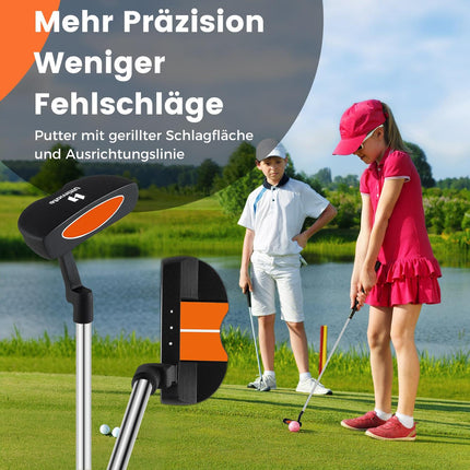 Kids Golf Club Set, Right-Handed, Ages 8-10, Orange
