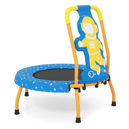 Kids Indoor Trampoline with Handle, 71cm, Astronaut Theme