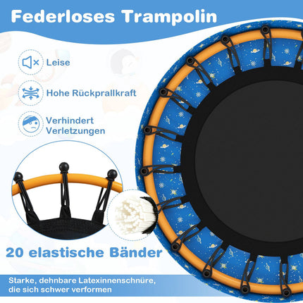 Kids Indoor Trampoline with Handle, 71cm, Astronaut Theme