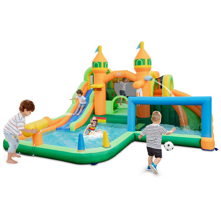 Kids Inflatable Water Slide, Splash Pool, No Blower
