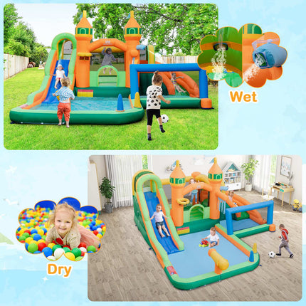 Kids Inflatable Water Slide, Splash Pool, No Blower