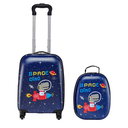 Kids Luggage Set, 2-Piece 18-Inch Hardside Spinner, Dino Backpack