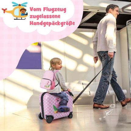 Kids' Luggage Set with Backpack, 12"+18" Hard Shell