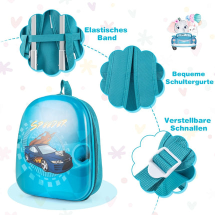 Kids Luggage Set with Wheels – 17" Suitcase & 13" Backpack