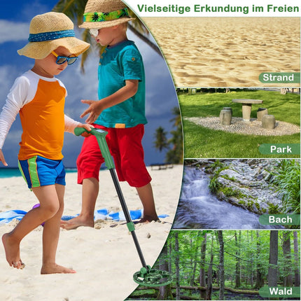 Kids Metal Detector, Adjustable 62–85 cm, LCD Display