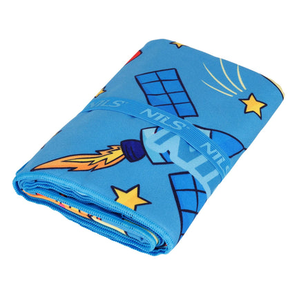 Kids Microfiber Towel, Space Print, 160 x 80 cm