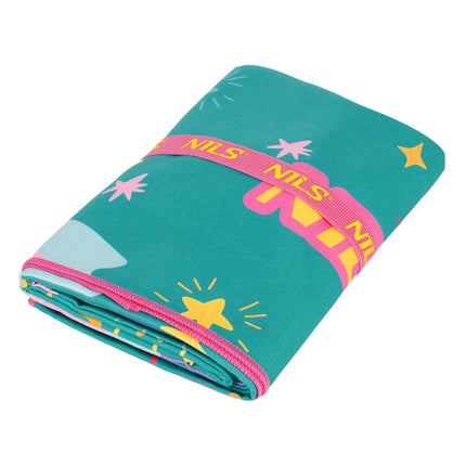Kids Microfiber Towel, Stars Print, 160 x 80 cm