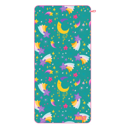 Kids Microfiber Towel, Stars Print, 160 x 80 cm