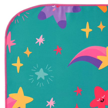 Kids Microfiber Towel, Stars Print, 160 x 80 cm