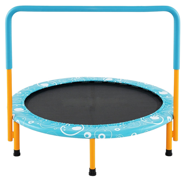 Kids Mini Trampoline with Handle, Foldable, 92 cm, 150 kg Capacity