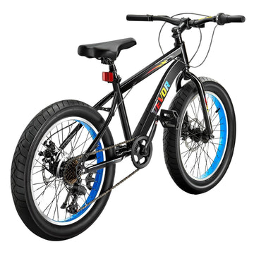 Kids Mountain Bike 20 Inch, 7-Speed, Dual Disc Brakes