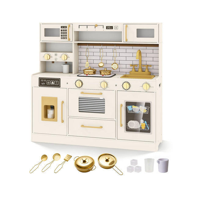 Kids Play Kitchen Set with Light and Sound Effects