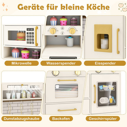 Kids Play Kitchen Set with Light and Sound Effects