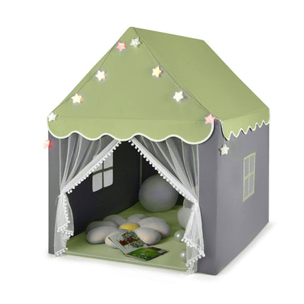 Kids Play Tent with Washable Mat & Star Lights, 105x121x136 cm