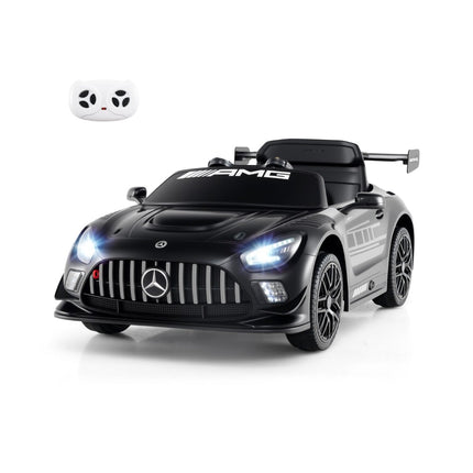 Kids Ride-On Car, Mercedes-AMG GT3, Remote Control, Black
