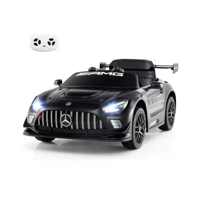 Kids Ride-On Car, Mercedes-AMG GT3, Remote Control, Black