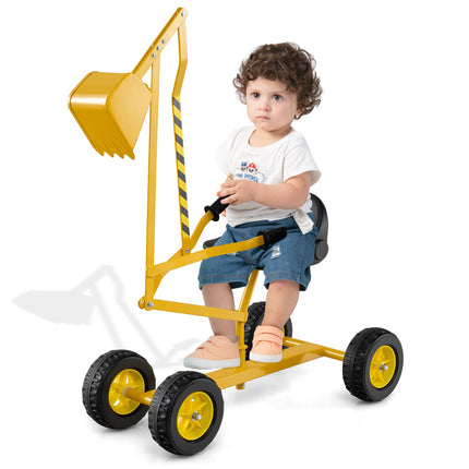 Kids Ride-On Sand Digger, 360 Rotating, 2-Hand Controls