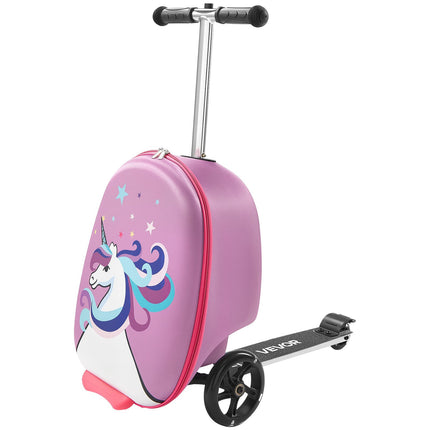Kids Ride-On Scooter Suitcase, 20-Inch 20L, Purple