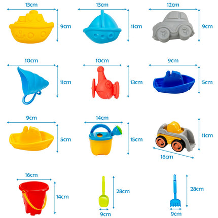 Kids Sand and Water Table, 18-Piece Set, Drain Plug