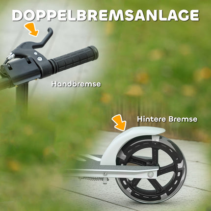 Kids Scooter with Adjustable Handle, 3-8 Years, 50kg Capacity