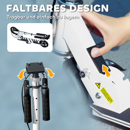 Kids Scooter with Adjustable Handle, 3-8 Years, 50kg Capacity