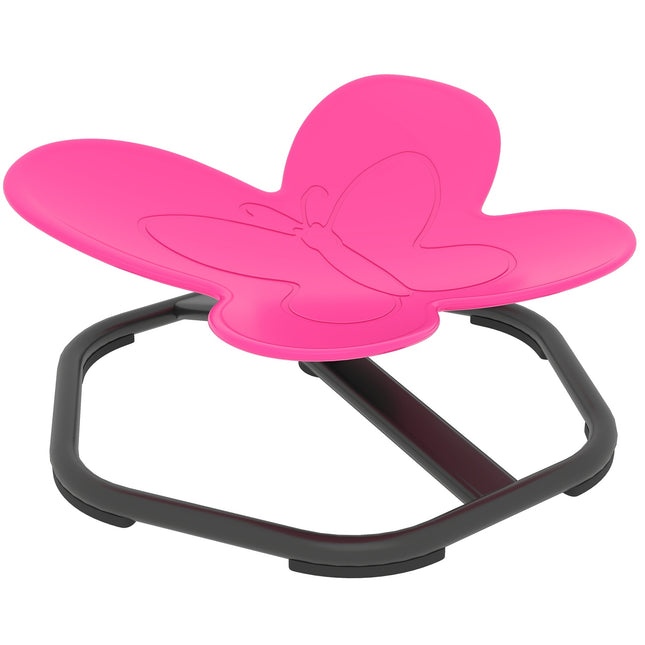 Kids' Sensory Swivel Chair, Butterfly Shape, Pink