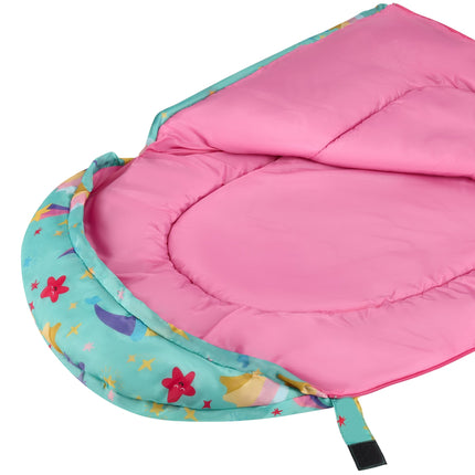 Kids Sleeping Bag with Backpack, Stars, 12C Comfort