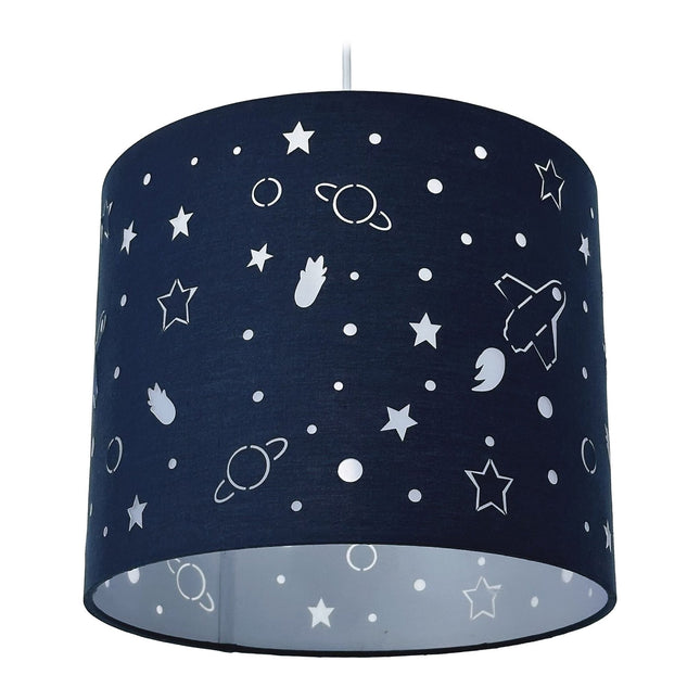 Kids' Space-Themed Hanging Lamp – Planets & Stars