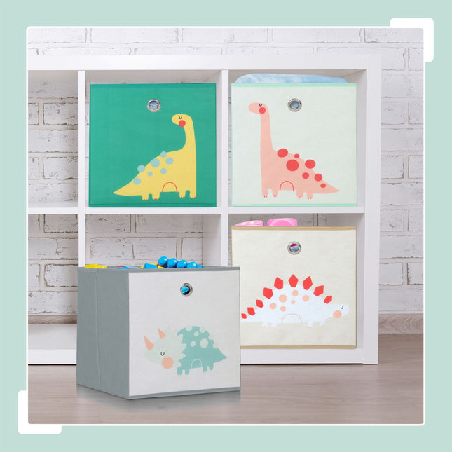Kids Storage Box Set of 4 – Foldable, Animal Designs