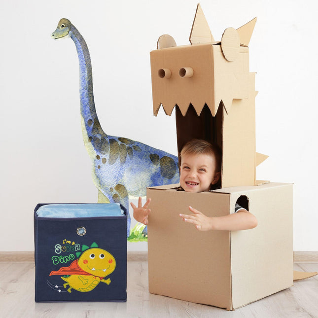 Kids Storage Box Set of 4 – Foldable, Animal Designs