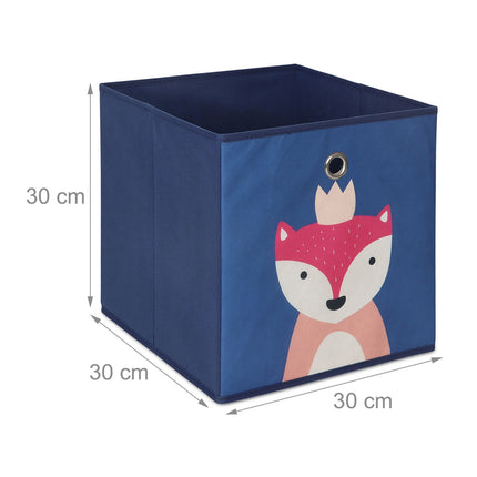 Kids Storage Box Set of 4 – Foldable, Animal Designs