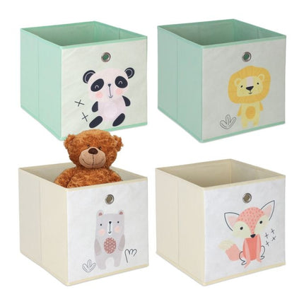 Kids Storage Boxes, Foldable Set of 4
