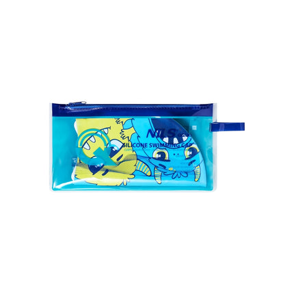 Kids Swimming Cap, Blue – Comfortable, Durable Silicone