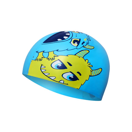 Kids Swimming Cap, Blue – Comfortable, Durable Silicone
