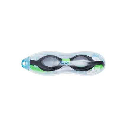 Kids Swimming Goggles, Black/Green, Anti-Fog Lens