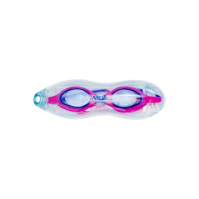 Kids Swimming Goggles, Pink/Blue, Anti-Fog, UV Protection