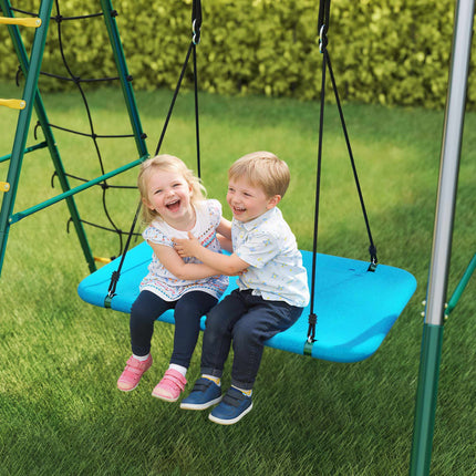 Kids Swing Set with Nest, Glider & Adjustable Ropes