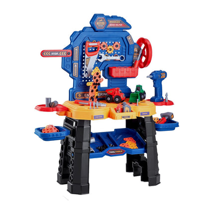 Kids Tool Workbench Set, 181-Piece, Electric Drill, 3+