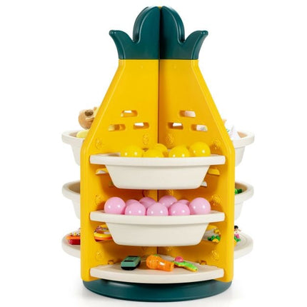 Kids Toy Storage Organizer – 360 Rotating, 8 Bins