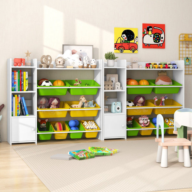 Kids Toy Storage Organizer, 8 Bins, Shelves, Cabinet