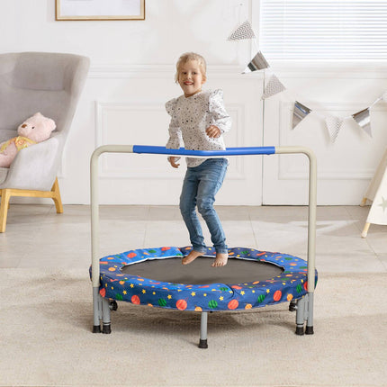 Kids Trampoline 36 Inch, Foldable With Handle, 220 lb
