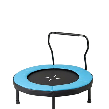 Kids Trampoline with Handle, 102 cm, 100 kg Capacity, Blue