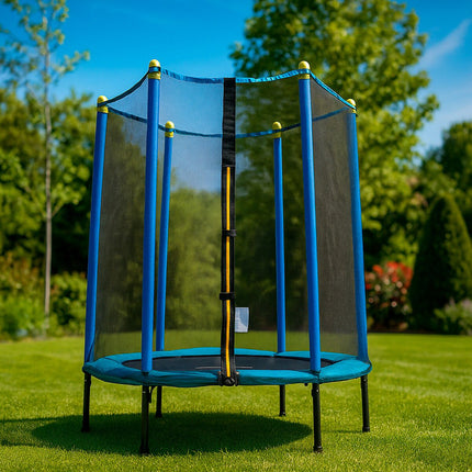 Kids Trampoline with Safety Net, 140 cm Diameter