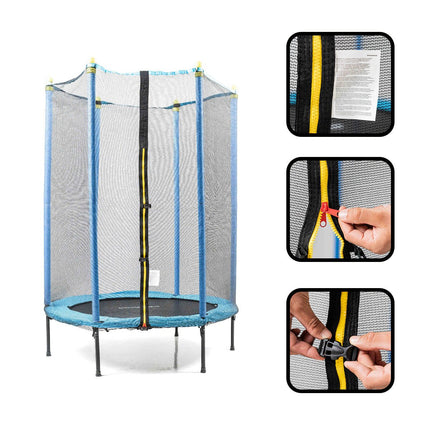 Kids Trampoline with Safety Net, 140 cm Diameter